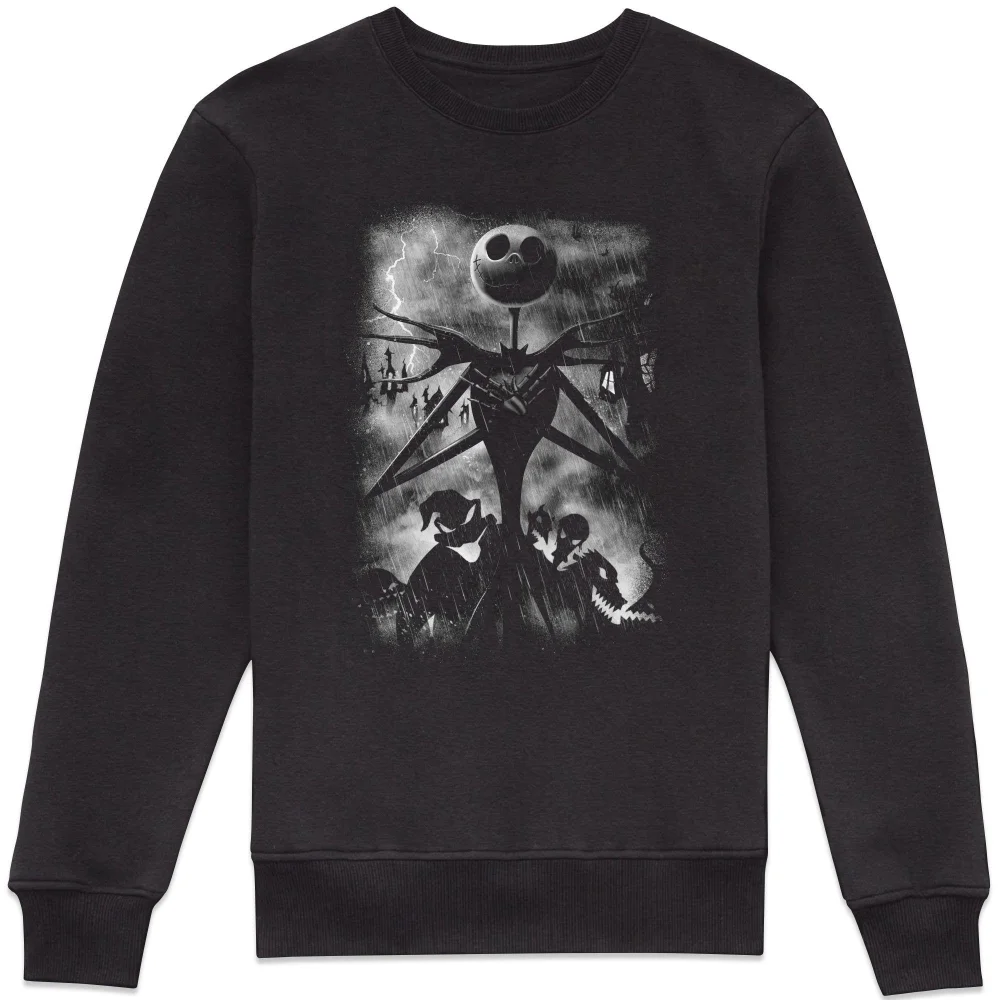 The Nightmare Before Christmas Horror Scene Sweatshirt - Black - S Image 1