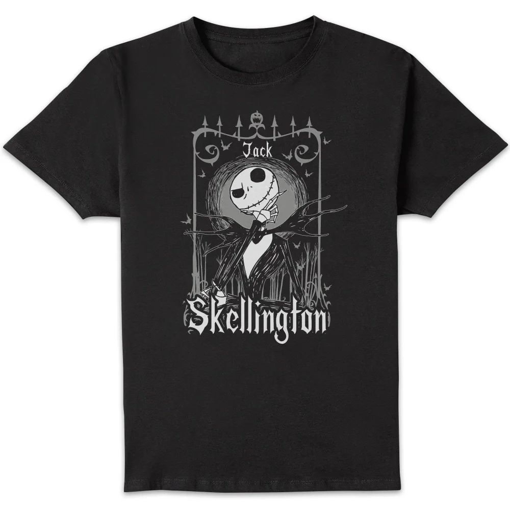 The Nightmare Before Christmas Jack Skellington In Frame Unisex T-Shirt - Black - S Image 1