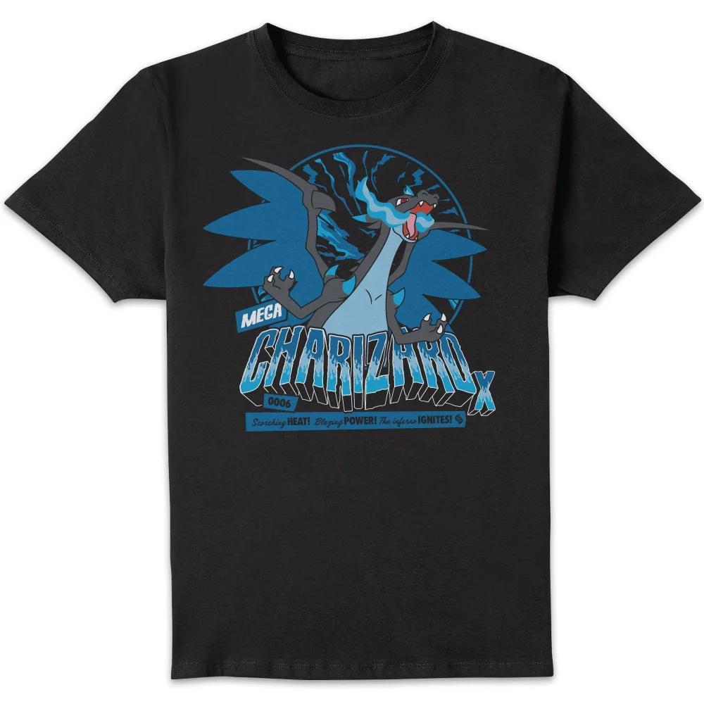 Pokémon Mega Charizard X Unisex T-Shirt - Black - S Image 1