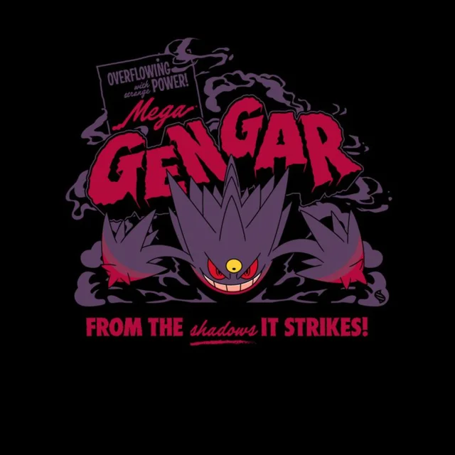 Pokémon Mega Gengar Unisex T-Shirt - Black