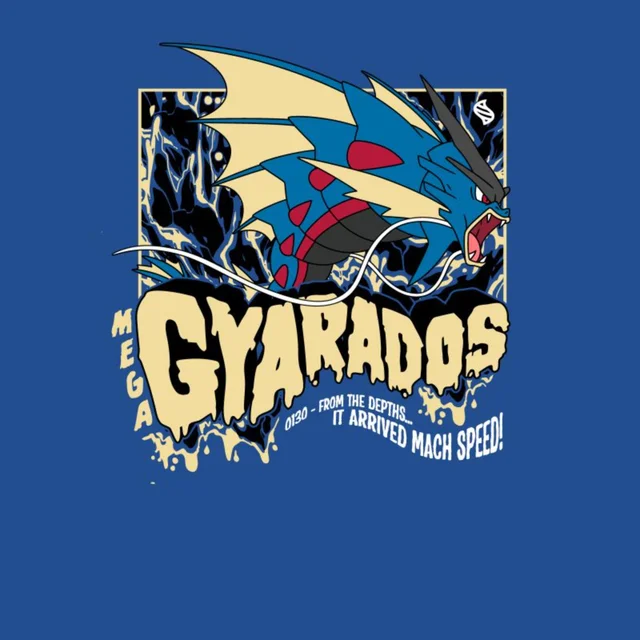 Pokémon Mega Gyarados Unisex T-Shirt - Blue