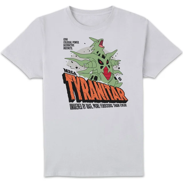 Pokémon Mega Tyranitar Unisex T-Shirt - White