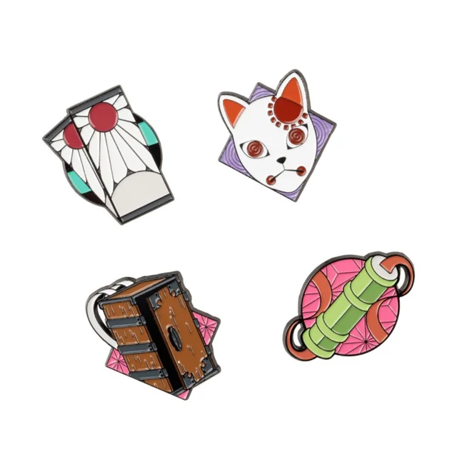 Demon Slayer Set Of 4 Pins
