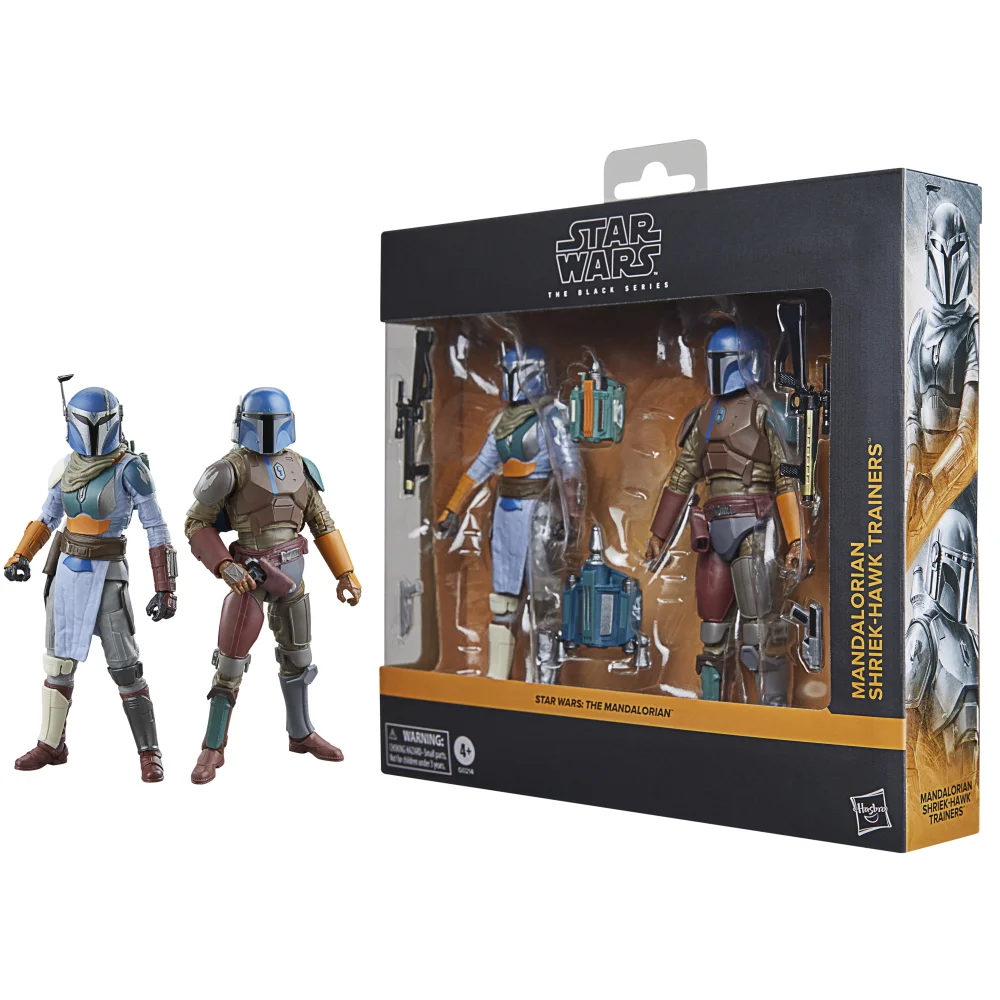 Star Wars The Black Series Mandalorian Shriek-Hawk Trainers Action Figure (6”) 2-Pack Image 1