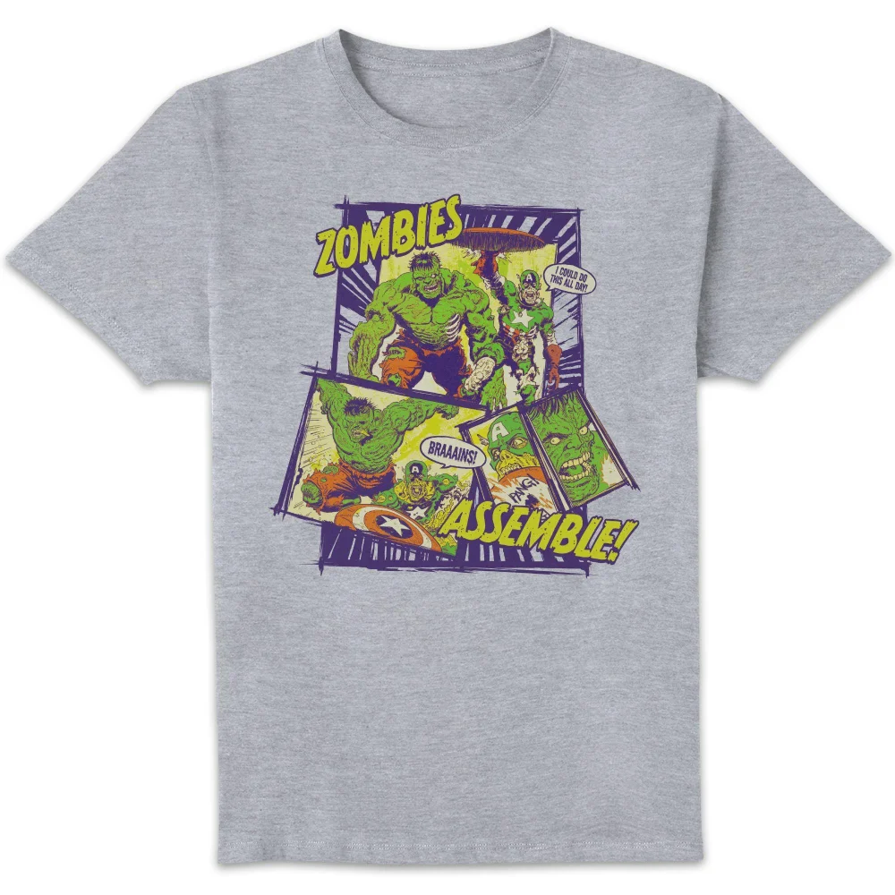 Marvel Zombies Zombies Assemble! Unisex T-Shirt - Grey - 5XL Image 1