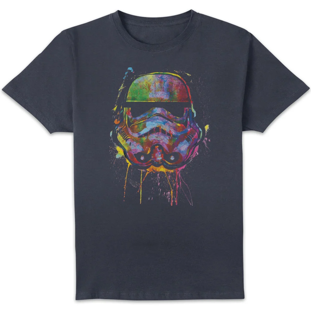 Star Wars Paint Splat Stormtrooper Unisex T-Shirt - Navy - XL Image 1