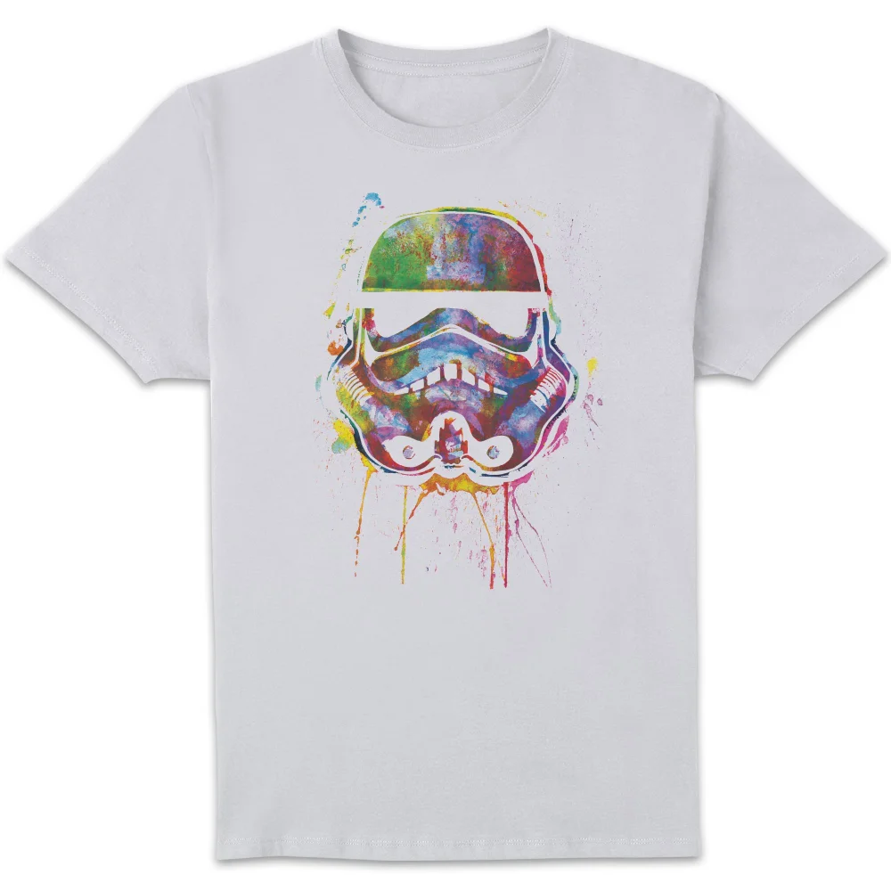 Star Wars Paint Splat Stormtrooper Unisex T-Shirt - White - XS Image 1