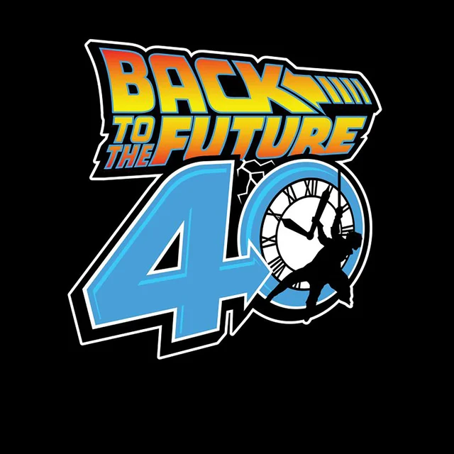 Back To The Future 40th Anniversary Unisex T-Shirt - Black