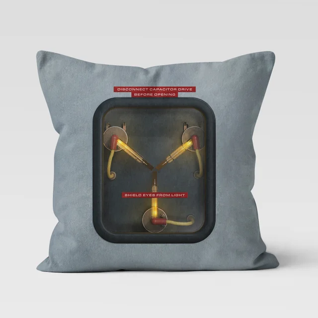 Back To The Future Flux Capacitor Square Cushion