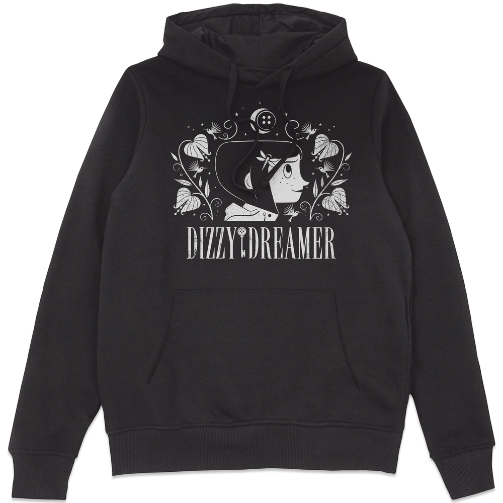 Coraline Dizzy Dreamer Hoodie - Black - S Image 1