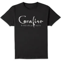 Coraline Logo Unisex T-Shirt - Black - undefined undefined