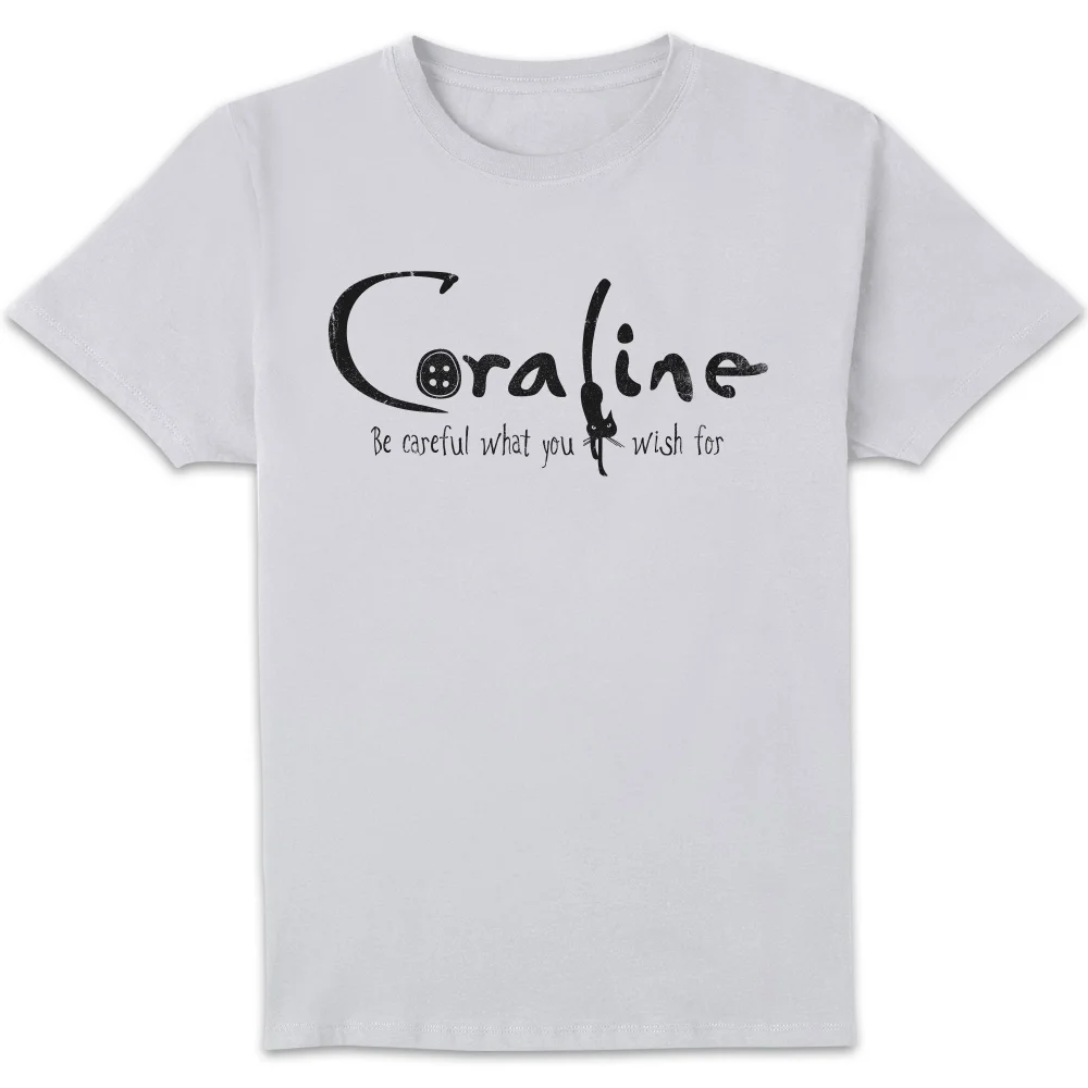 Coraline Logo Unisex T-Shirt - White - S Image 1