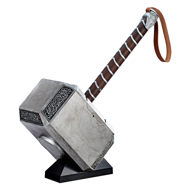 Hasbro Marvel Legends Series Mjolnir Premium Electronic Roleplay Hammer