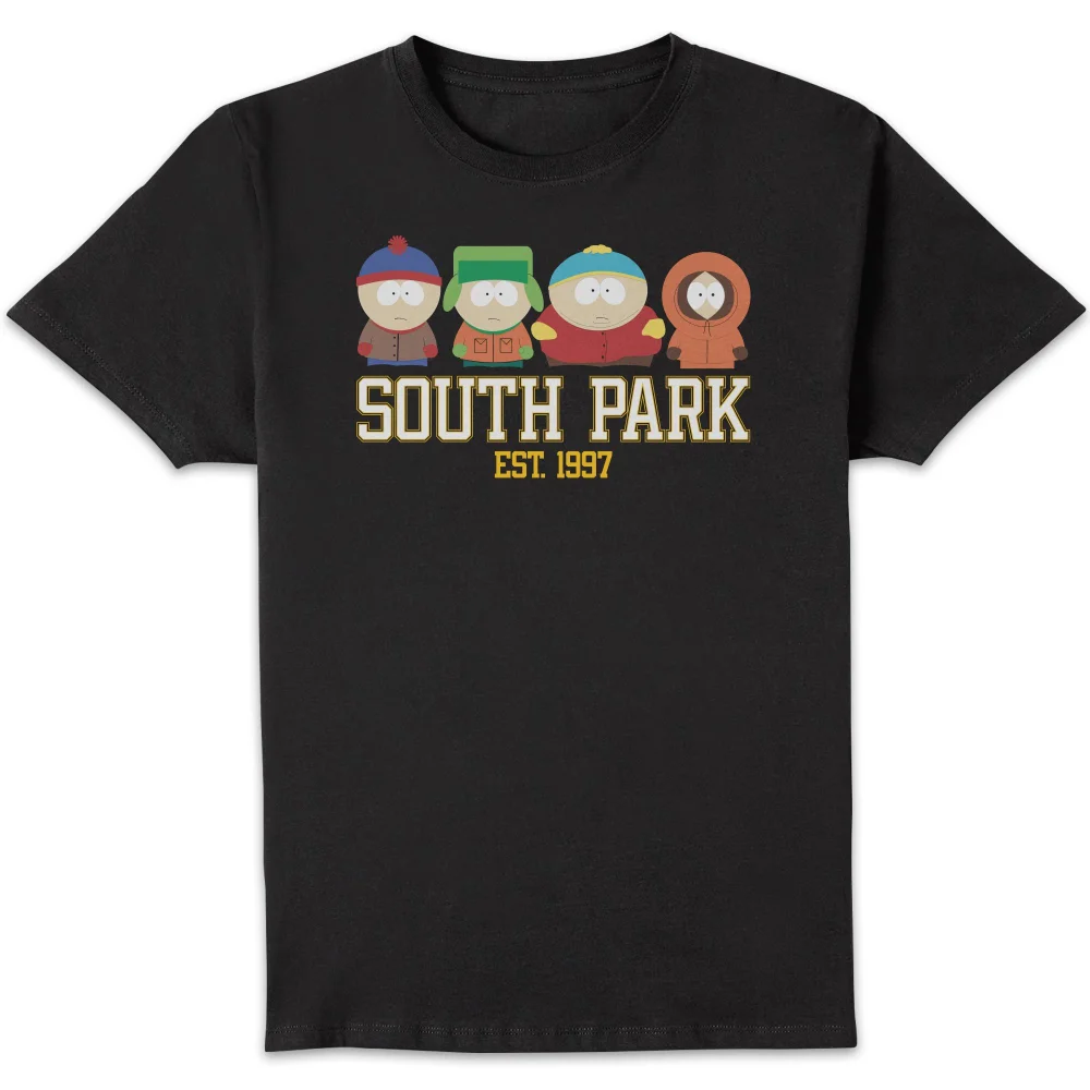 South Park Collegiate Unisex T-Shirt - Black - S Image 1