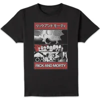 Rick and Morty Comic Strip Team Unisex T-Shirt - Black - undefined undefined