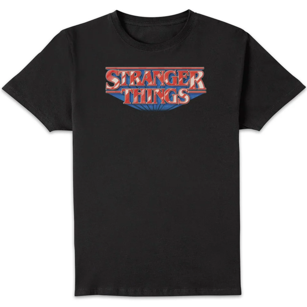 Stranger Things Retro Logo Unisex T-Shirt - Black - S Image 1
