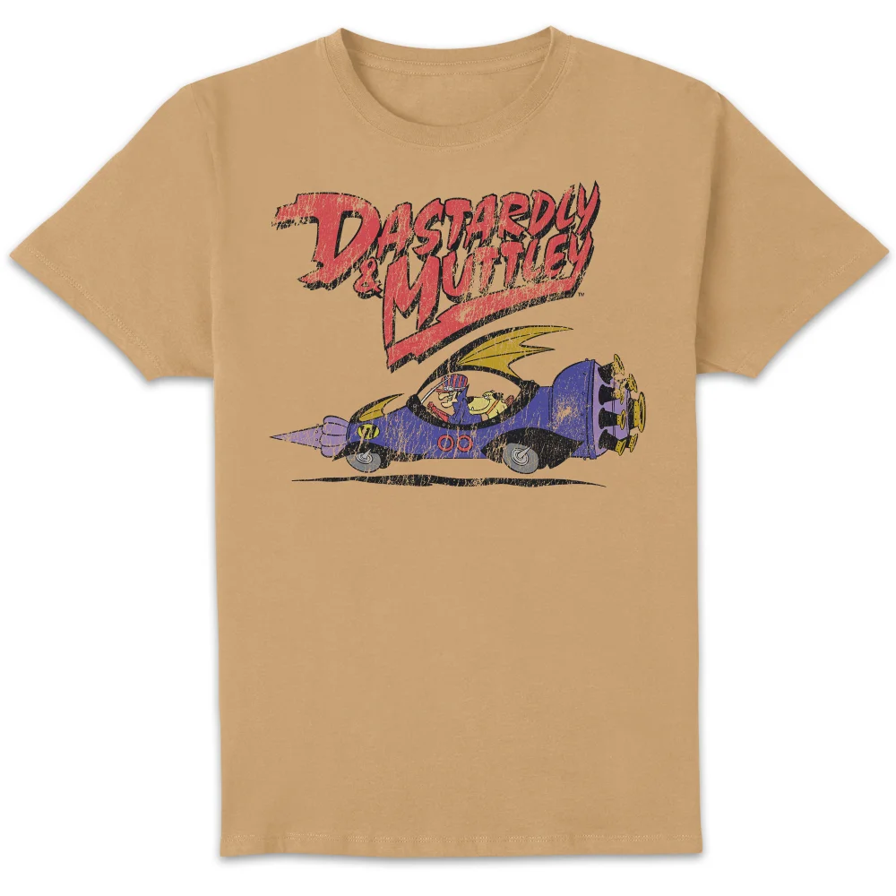 Wacky Races Dastardly And Muttley Unisex T-Shirt - Tan - S Image 1