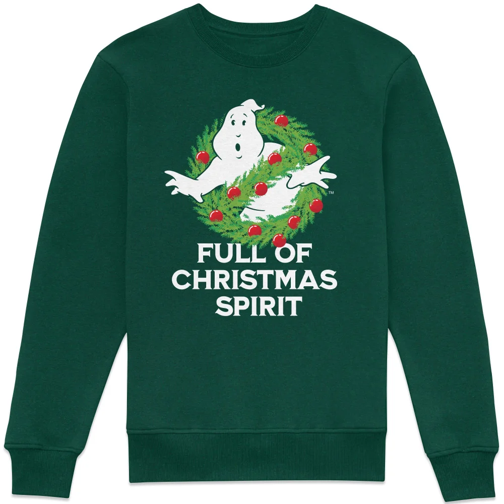 Ghostbusters Full Of Christmas Spirit Sweatshirt - Green - XS Image 1