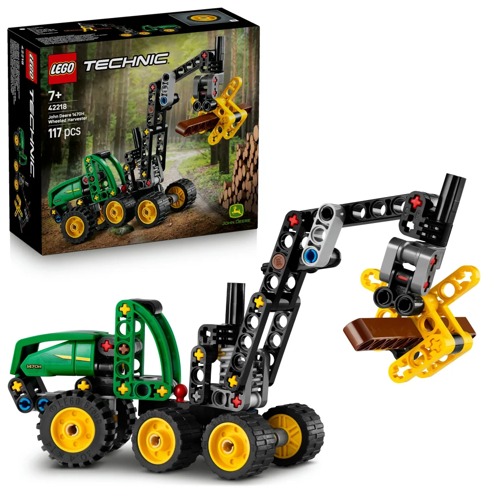 LEGO Technic John Deere 1470H Wheeled Harvester Toy 42218 Image 1