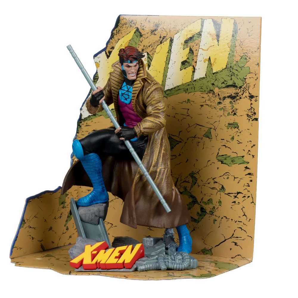 Marvel Gambit 1:10th Scale Collectible with Scene (X-MEN #1) McFarlane Toys Image 1