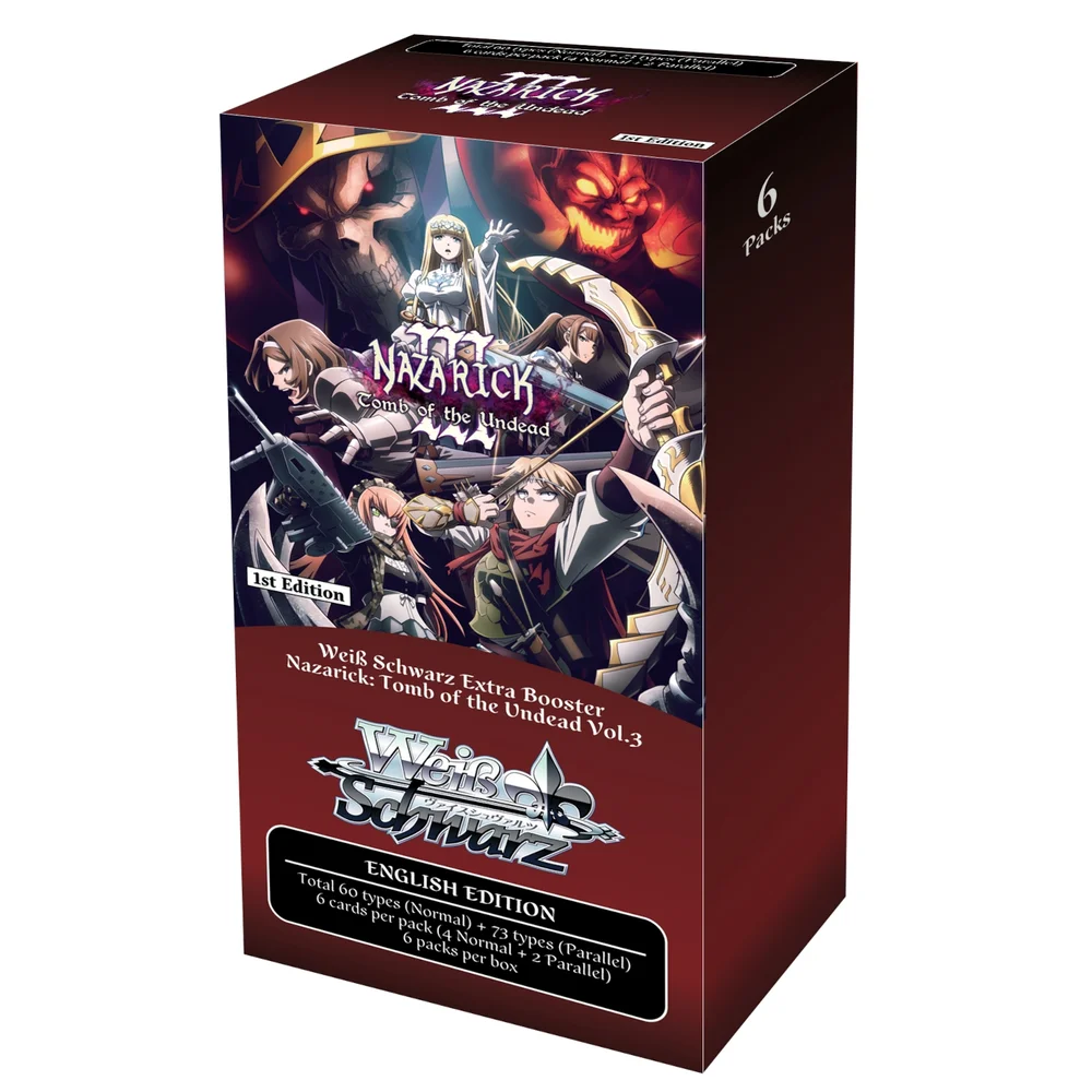 Weiß Schwarz Trading Card Game Extra Booster Box: Nazarick: Tomb of the Undead Vol.3 (6 Packs) Image 1