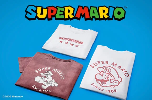 50% OFF SUPER MARIO CLOTHING