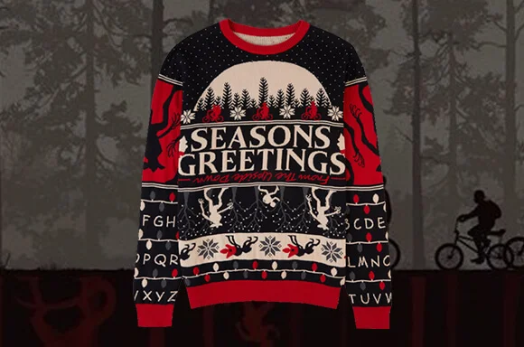 Stranger Things Seasons Greeting Christmas Knitted