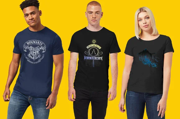 2 FOR £18<BR>HARRY POTTER T-SHIRTS