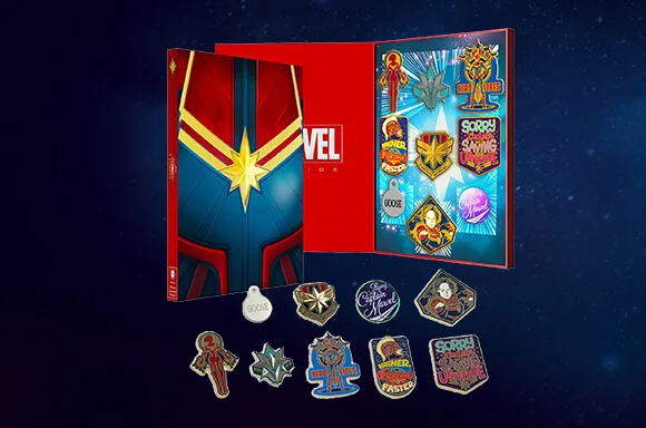 CAPTAIN MARVEL LIMITED PIN SET