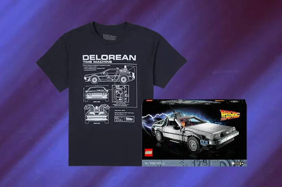 FREE TEE! WITH LEGO DELOREAN TIME MACHINE BUNDLE